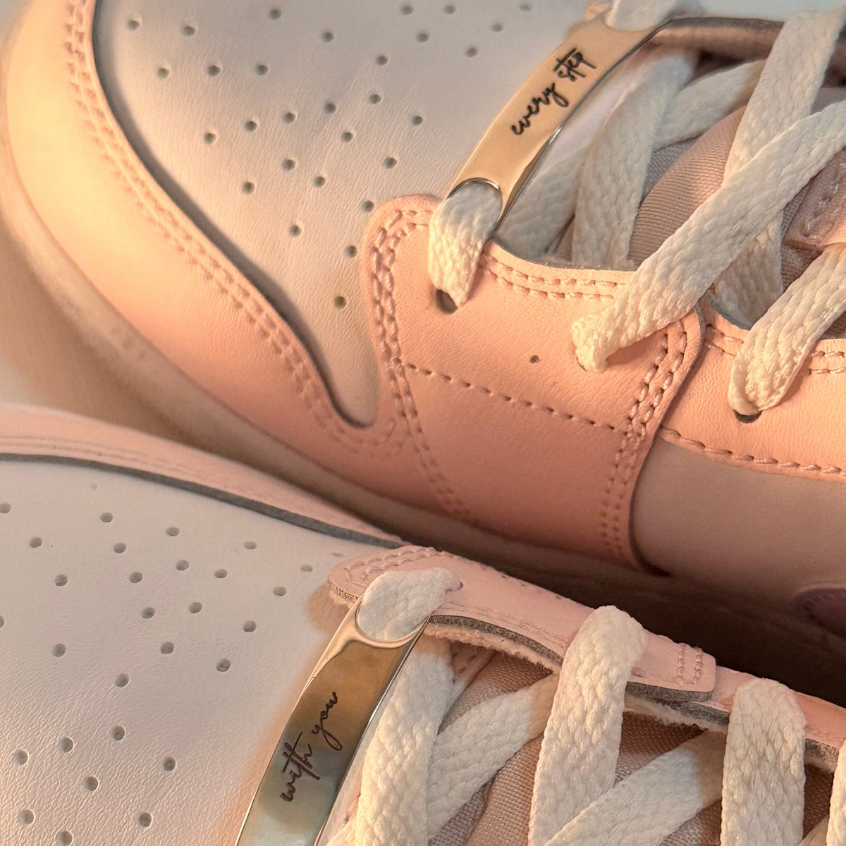 With You Every Step Lace Tag